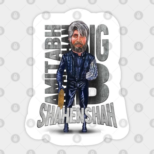 Shahenshah Amitabh Bachchan art Sticker by SAN ART STUDIO 